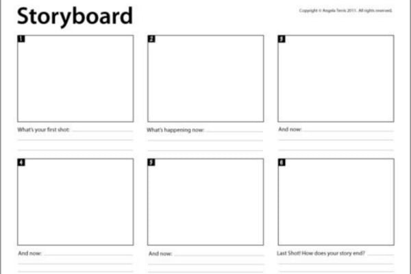 Bảng  template storyboard