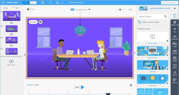 Powtoon là một phần mềm linh hoạt và dễ sử dụng - Nettop Learning